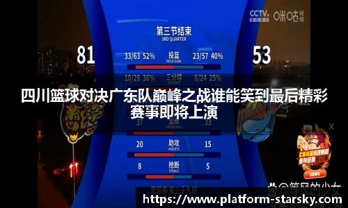 四川篮球对决广东队巅峰之战谁能笑到最后精彩赛事即将上演