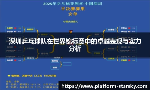 深圳乒乓球队在世界锦标赛中的卓越表现与实力分析